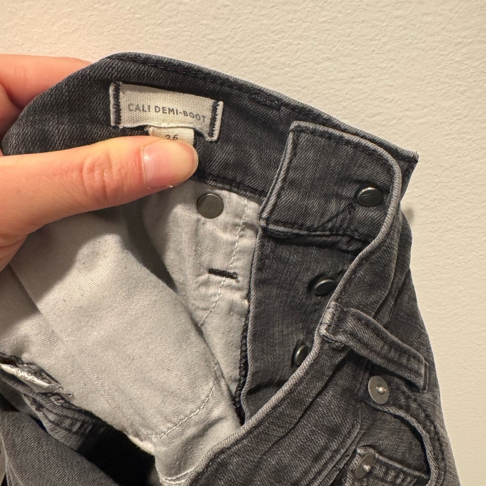 Madewell Black High-Rise Cali Demi-Boot Straight Leg Jeans - Picture 6 of 6